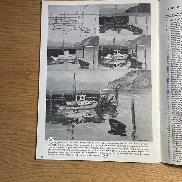 Red Barns & Other Scenes Dewitz Walter T Foster #111 Vtg Art Instruction Book - Picture 7 of 10